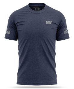 [BORDER PATROL] Cotton Blend Shirt [NVY/GRY]