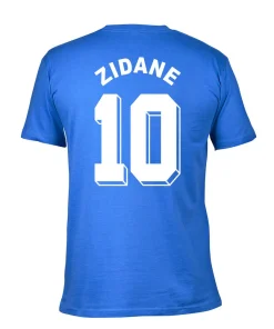 Alternative view of Zidedine Zidane France 1998 Home T-Shirt (Blue)