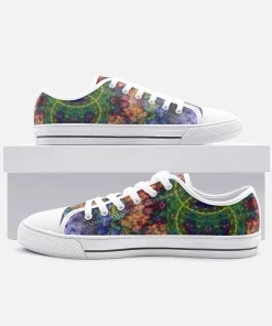 Alternative view of Starflow Psychedelic Canvas Low-Tops